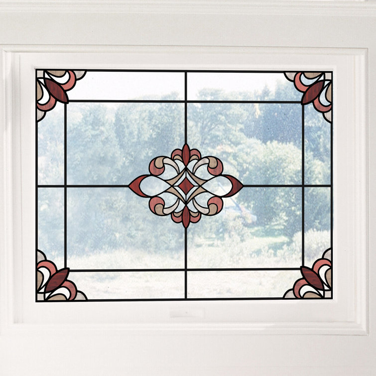 Lark Manor Stained Glass Window Decal & Reviews Wayfair